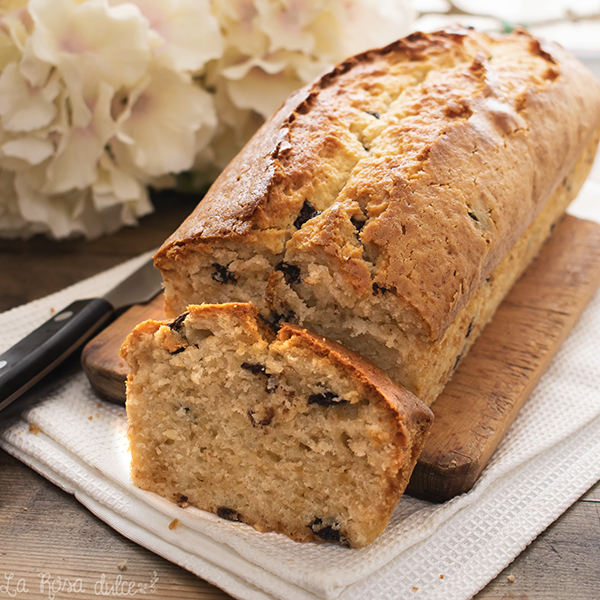 Loaf cake de vainilla con perlitas de chocolate #sinlactosa