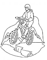 Coloring sheets of bikes to print for free