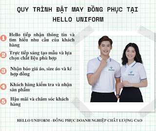 QUY TRÌNH ĐẶT MAY ĐỒNG PHỤC TẠI HELLO