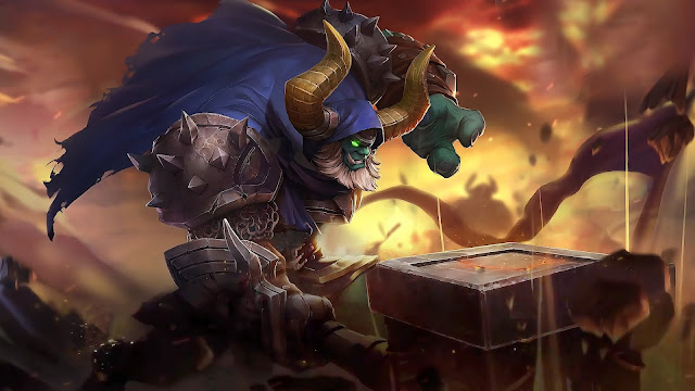 minotaur sacred hammer elite skin mobile legends wallpaper hd