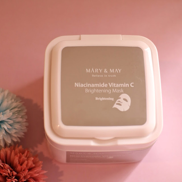 mary & may niacinamide vitamin c sheet mask