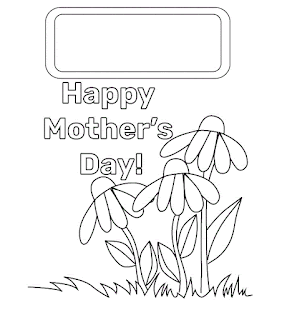 happy mother's day flowers Coloring Pages