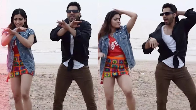 Rashmika Mandanna and Varun Dhawan Arabic Kurthu dance