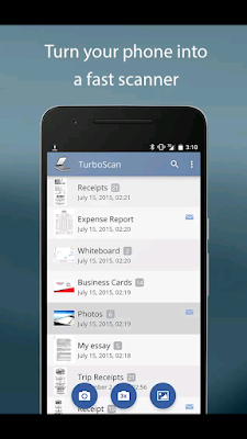 TurboScan turns scan documents and receipts in PDF