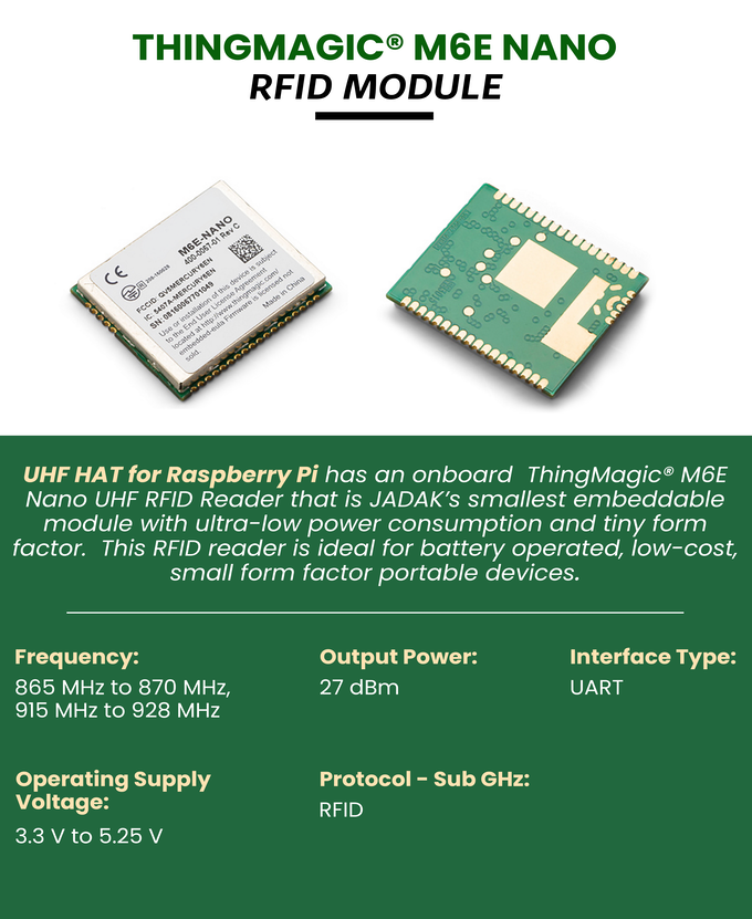 ThingMagic® M6E Nano UHF RFID Reader