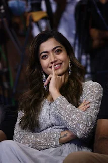 Rashmika Mandanna stills at Pushpa Movie Thanks Meet