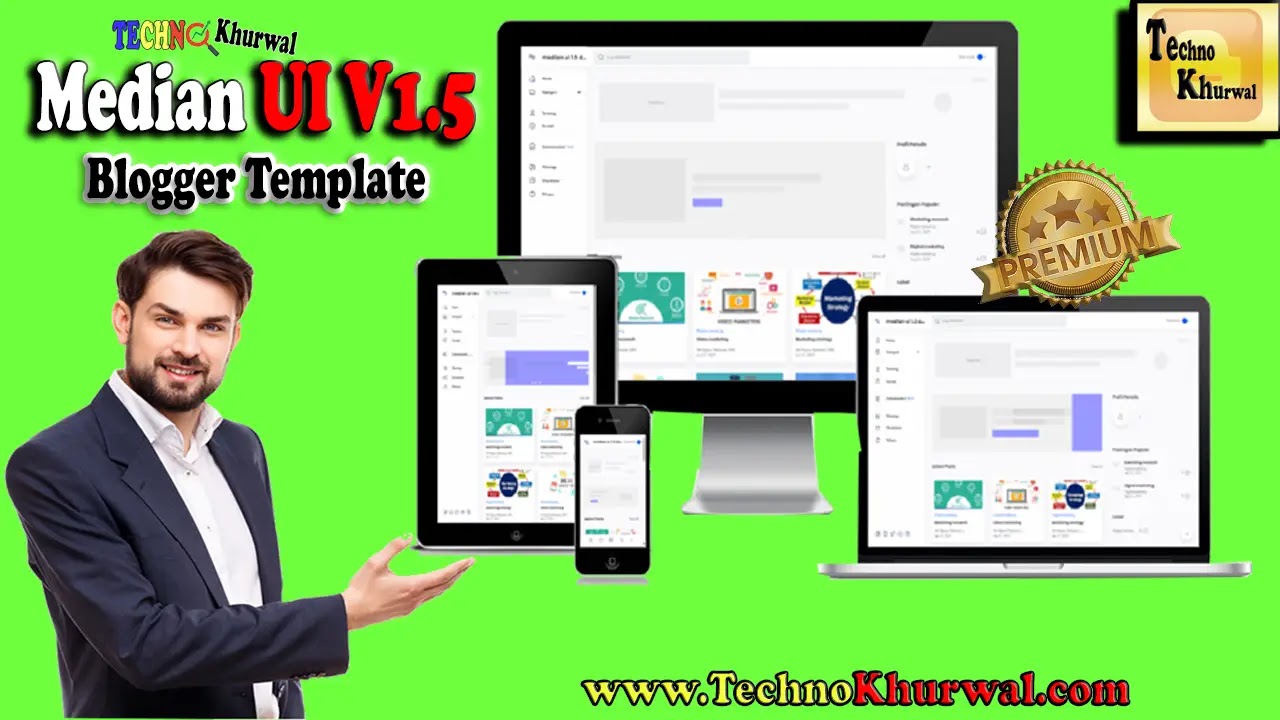 Median UI V1.5 | Blogger Template | Free | Premium | 2022 | Premium