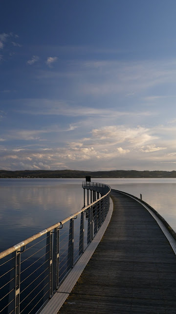 Dock wallpaper image at twilight