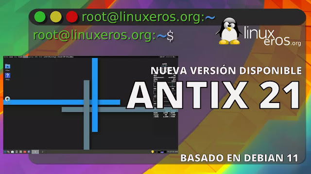 Antix 21, basada en debian 11 bullseye