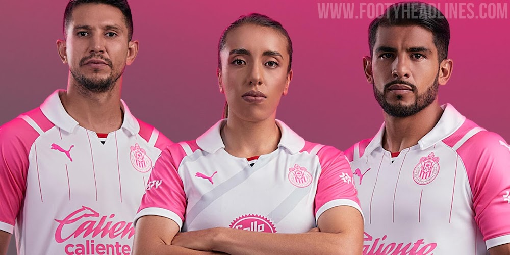 Chivas De Guadalajara Women's Pink Color Soccer Jersey futbol liga mx 