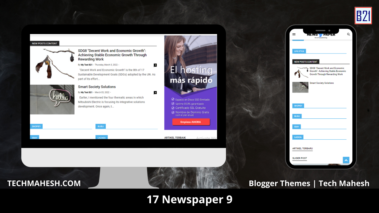 Responsive Blogger Template is a free and premium blogger template.