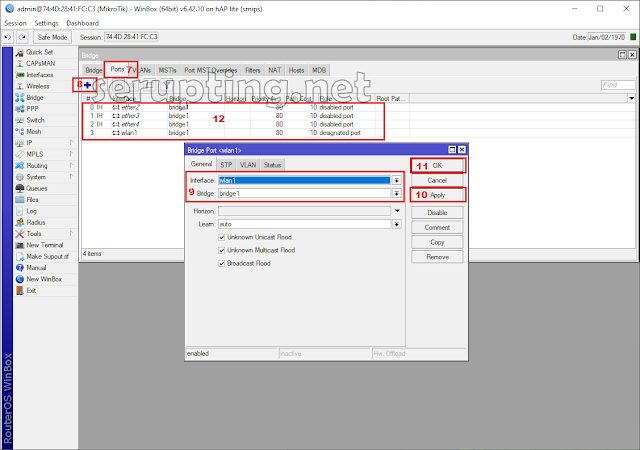 Point-to-Point Protocol over Ethernet, pppoe, Mikrotik Sebagai PPPoE Client, Membuat PPPoE Server Di Mikrotik, membuat Bridge dimikrotik, fungsi bridge di mikrotik, membuat ip address, membuat DHCP Server di mirktoik, mengaktifkan PPPoE Client di Mikrotik