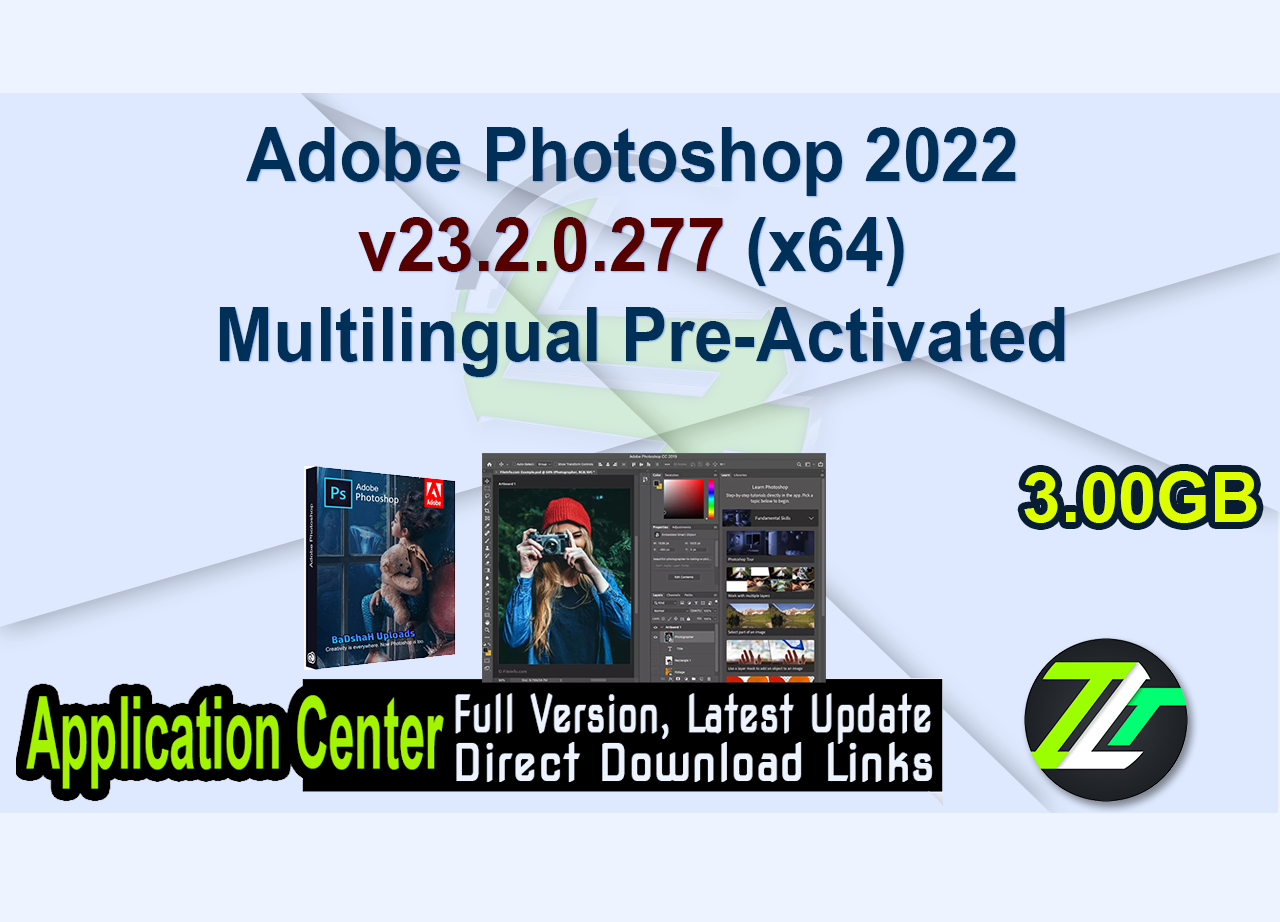 Adobe Photoshop 2022 v23.2.0.277 (x64) Multilingual Pre-Activated