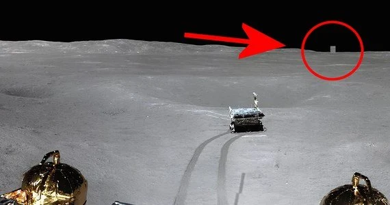 Mysterious Cube Has Appeared In Front Of The Rover On The Moon