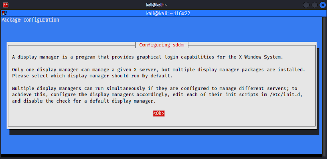 Display manager for KDE