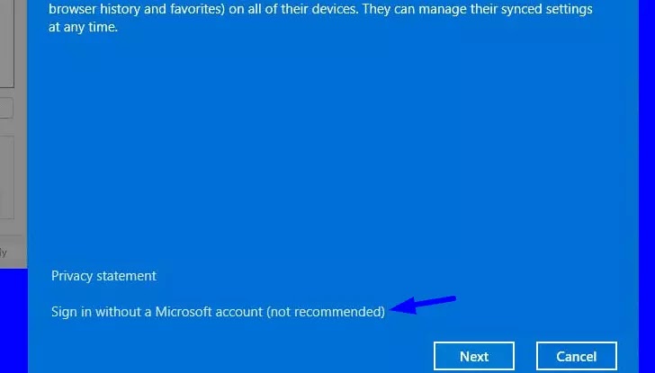 sign-without-microsoft-account