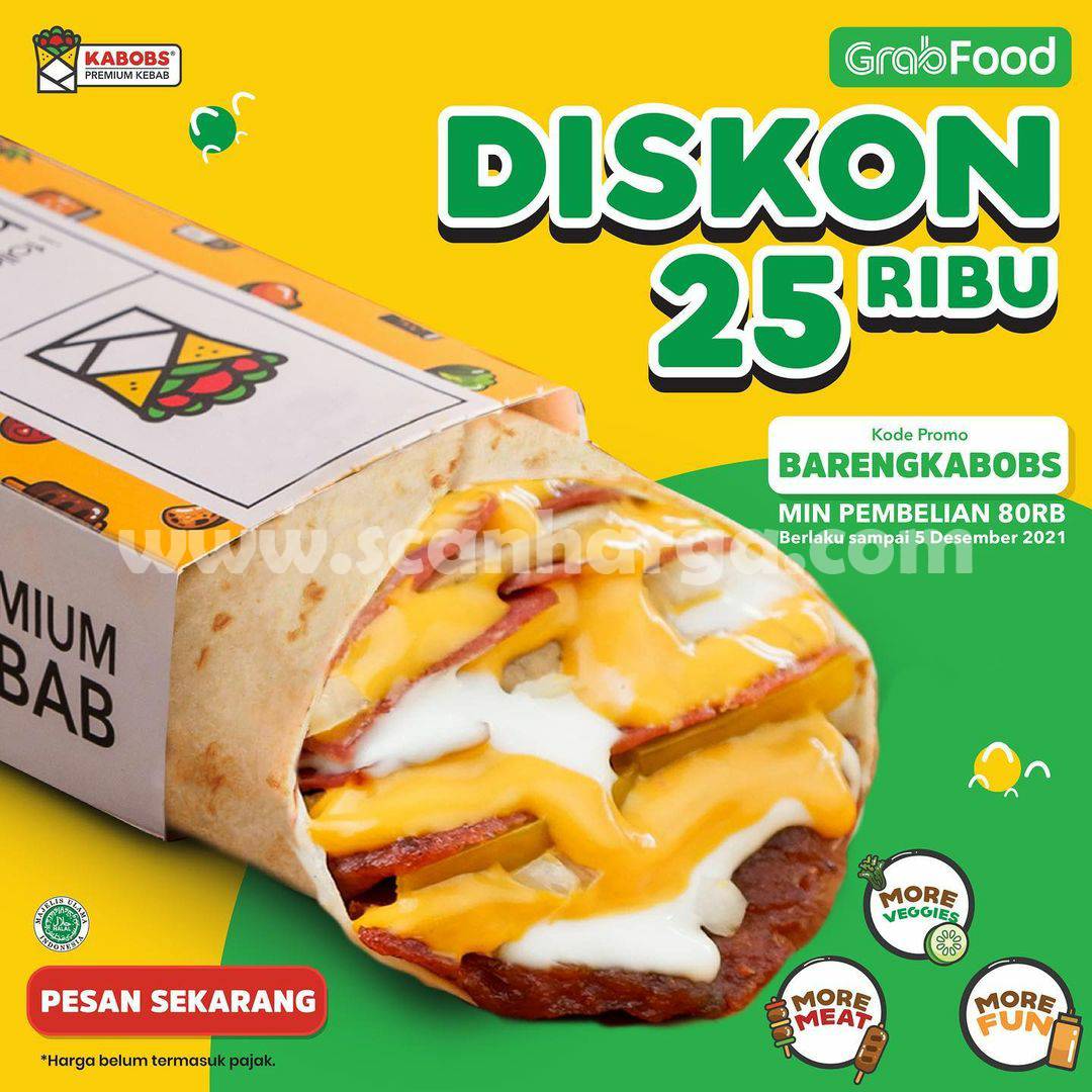 Promo KABOBS Spesial GRABFOOD – DISKON hingga Rp25.000