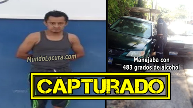 El Salvador: Capturan a conductor que provocó fuerte choque mientras conducía con 483 grados de alcohol