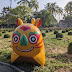 妝點公園公仔小老虎超萌 成打卡亮點