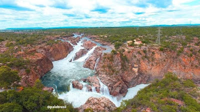 Nos seus 109 anos, antiga Usina Hidrelétrica de Angiquinho ganha um presente, com a  cheia em suas cachoeiras gigantescas