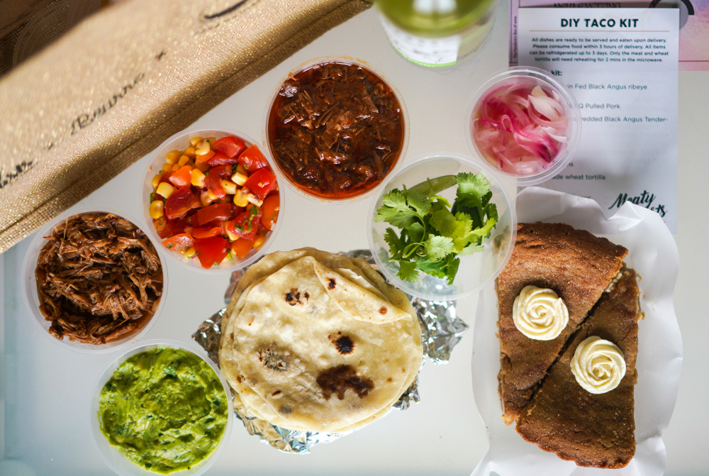 diy taco kit by lexy's food service, beurre & pour decisions