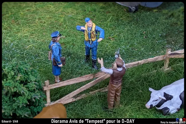Les figurines du diorama Tempest Mk.V Eduard