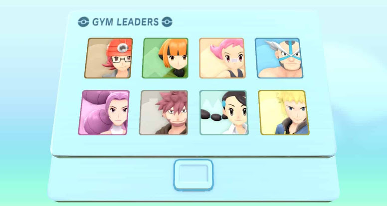 Líderes de Ginásio de Pokémon Brilliant Diamond and Shining Pearl
