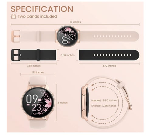 Lovtutu 2021 Version HD LCD Women Smart Watch