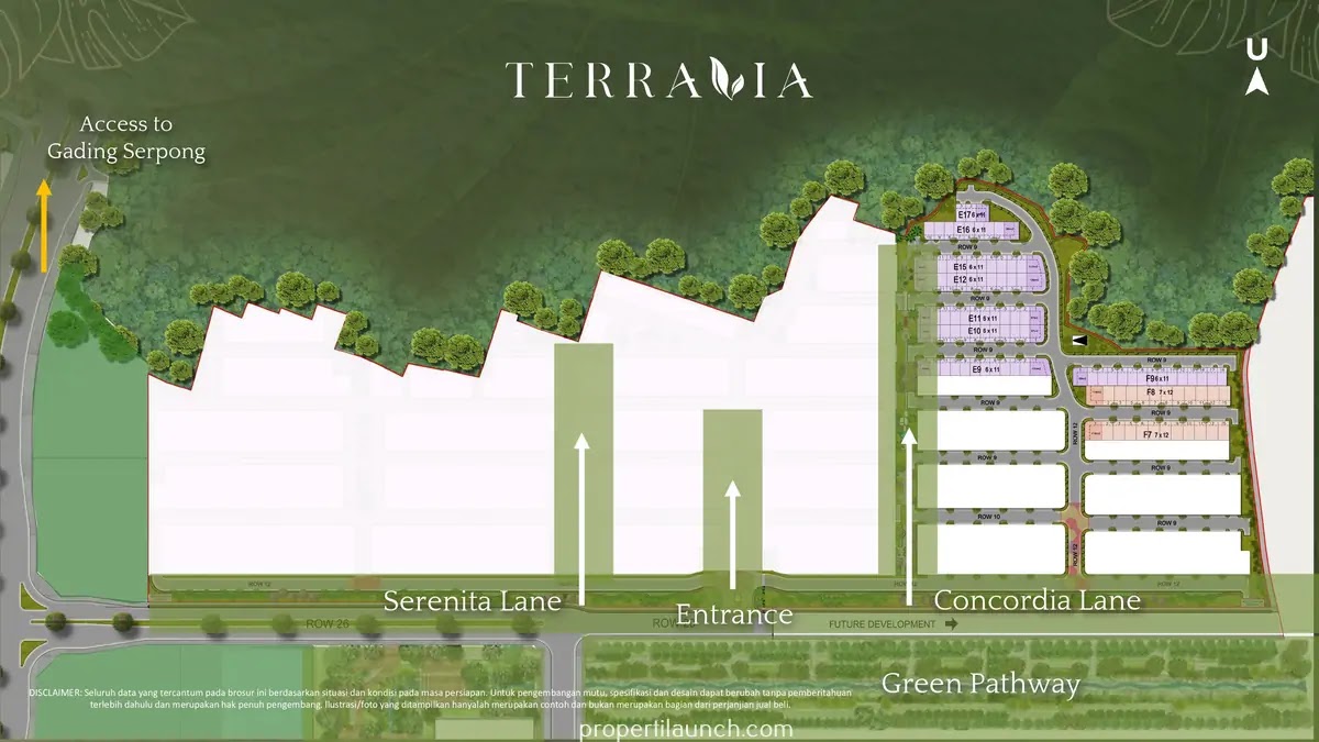 Siteplan Terravia BSD