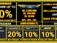 Link Alternatif Sintoto dan Daftar Sintoto Memberikan Diskon Terbesar  Serta Bonus Deposit  Bandar Juli Online Terpercaya