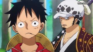 ワンピースアニメ 909話 ワノ国編 | ONE PIECE ルフィ トラファルガーロ トラ男 かっこいい Monkey D. Luffy