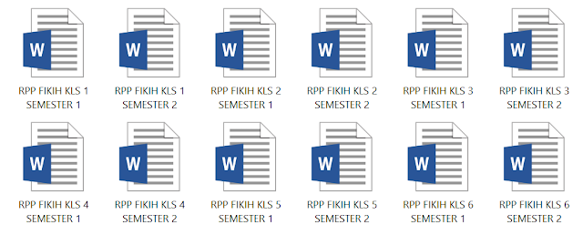 Download Kumpulan RPP 1 Lembar Fikih Kelas 1,2,3,4,5, dan 6 SD/MI