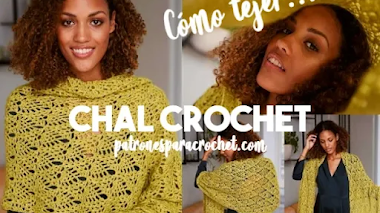 Cómo tejer chal crochet 