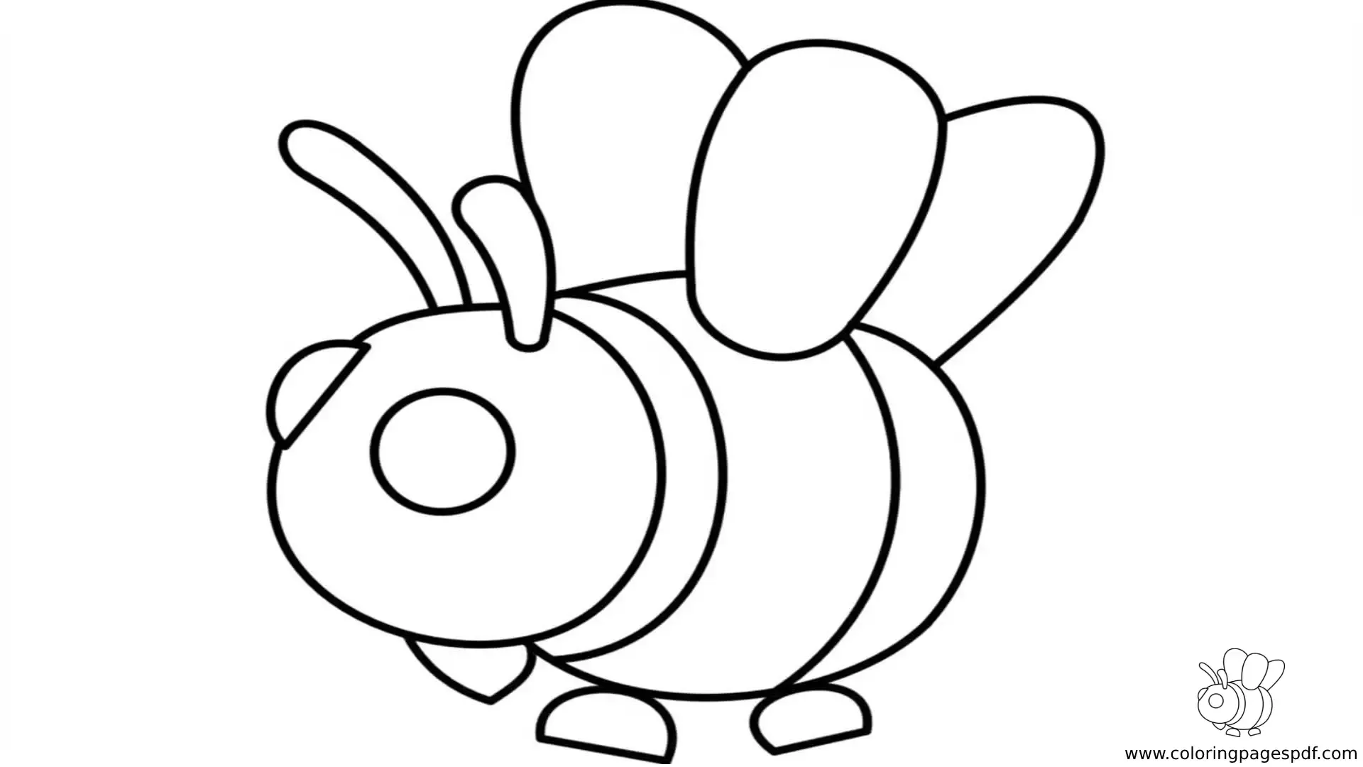 Adopt Me Bee Coloring Pages