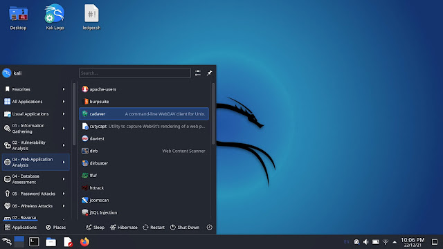 kde desktop environment on Kali Linux