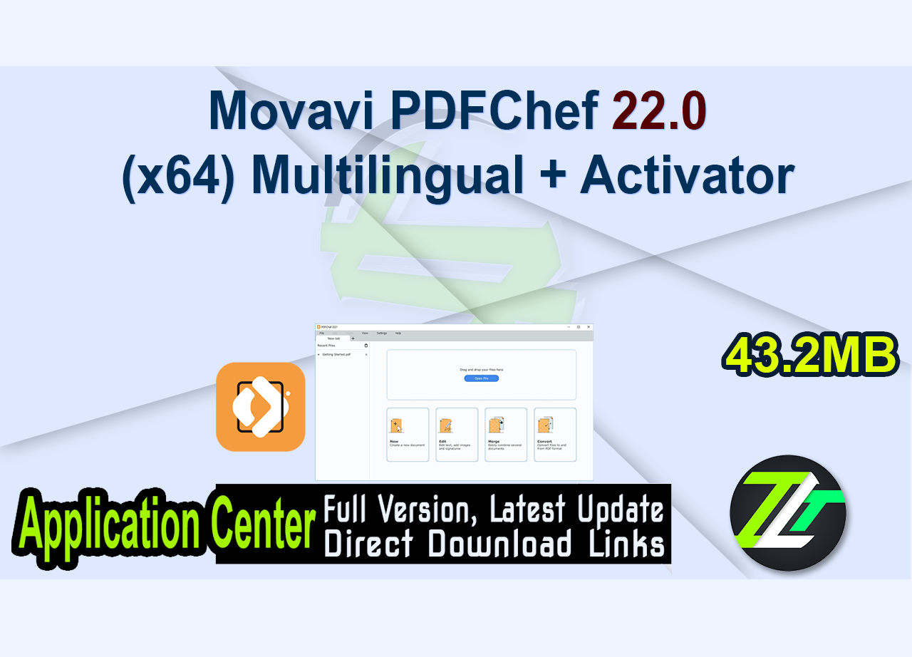 Movavi PDFChef 22.0 (x64) Multilingual + Activator