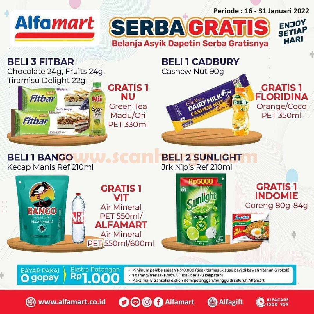 ALFAMART Promo SERBA GRATIS Periode 16 - 31 Januari 2022 5