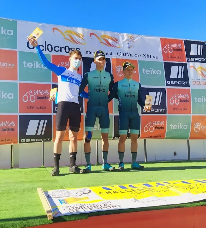 La Selección de Galicia de Ciclocross alcanzó tres podiums en Xàtiva