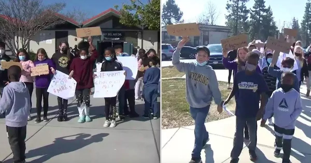 Students In California Protest Following Ban Of Milk Chocolate At Their School