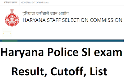 HSSC Sub Inspector 2021 Results