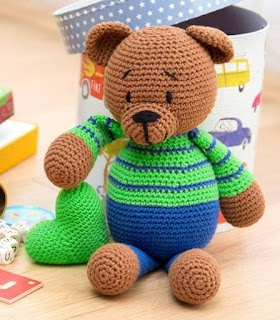 PATRON GRATIS OSO AMIGURUMI 49376 🐻