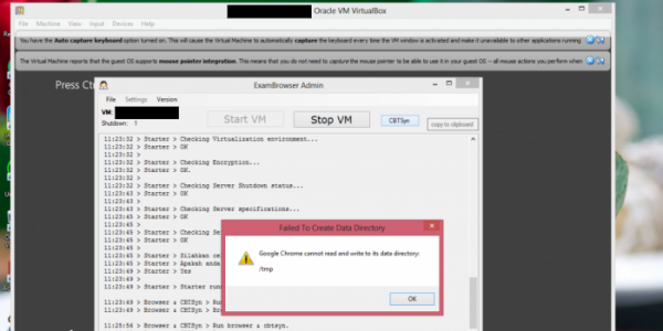UNBK 2017 - Google Chrome Cannot read and write to its data
directory /tmp