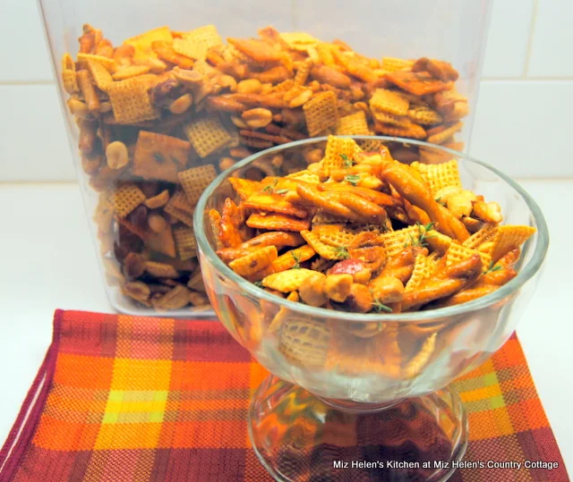 Sweet & Spicy Snack Mix at Miz Helen's Country Cottage