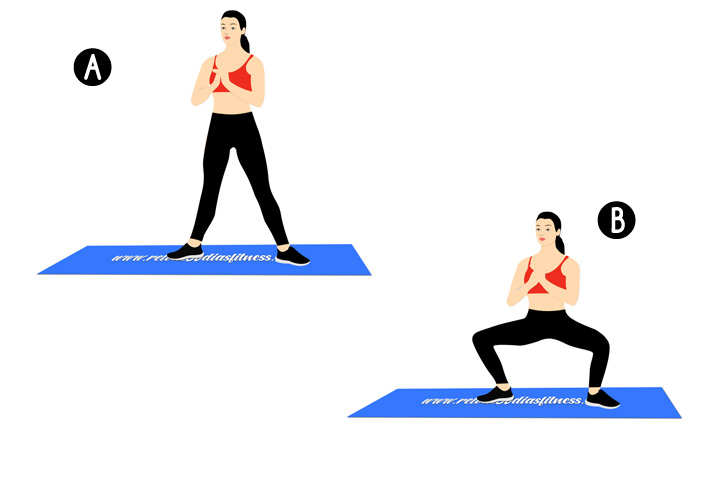 ejercicio para piernas, como hacer sentadillas sumo