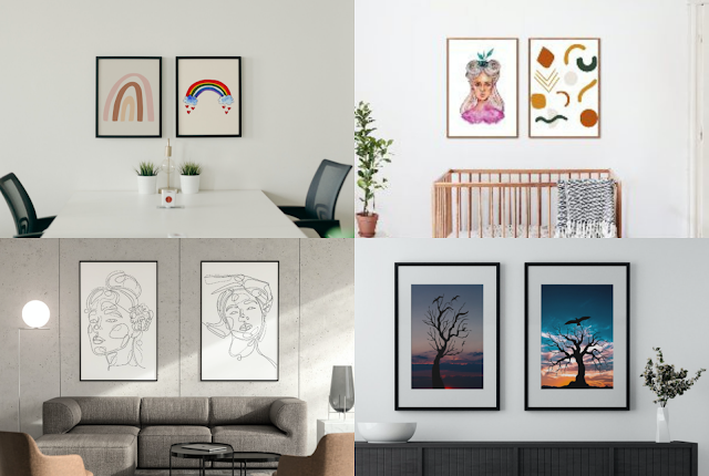 I will create 10 custom printable wall art designs for your etsy shop