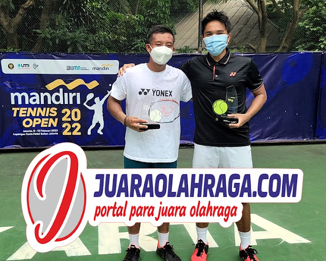 Rifqi Fitriadi Juara Tunggal Putra Mandiri Tennis Open Usai Kalahkan Achad Imam Ma'ruf