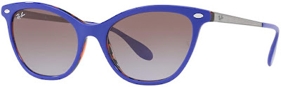 Blue Authentic Ray Ban Cat Eye Sunglasses