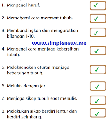 Berilah tanda centang (✔) pada kotak dengan bantuan gurumu www.simplenews.me