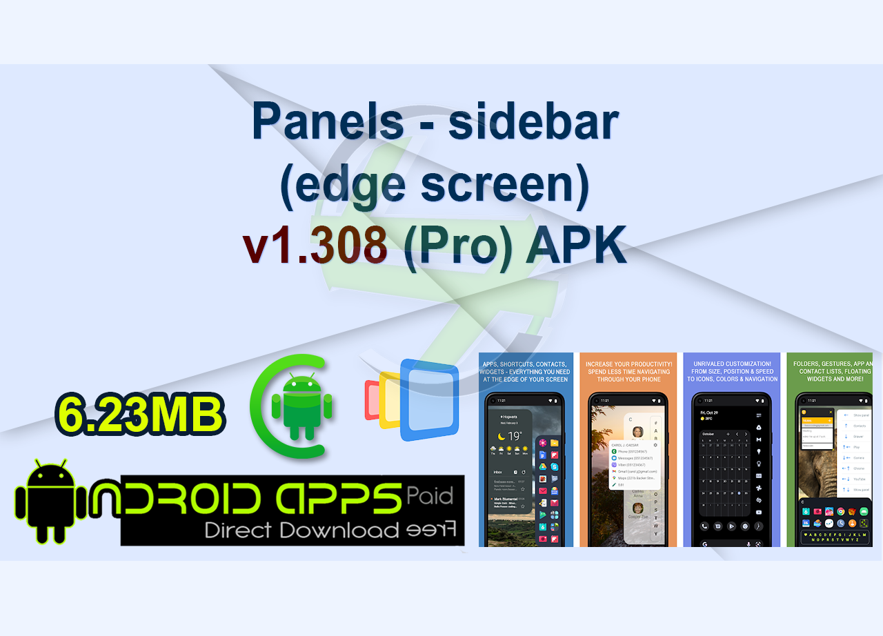 Panels – sidebar (edge screen) v1.308 (Pro) APK