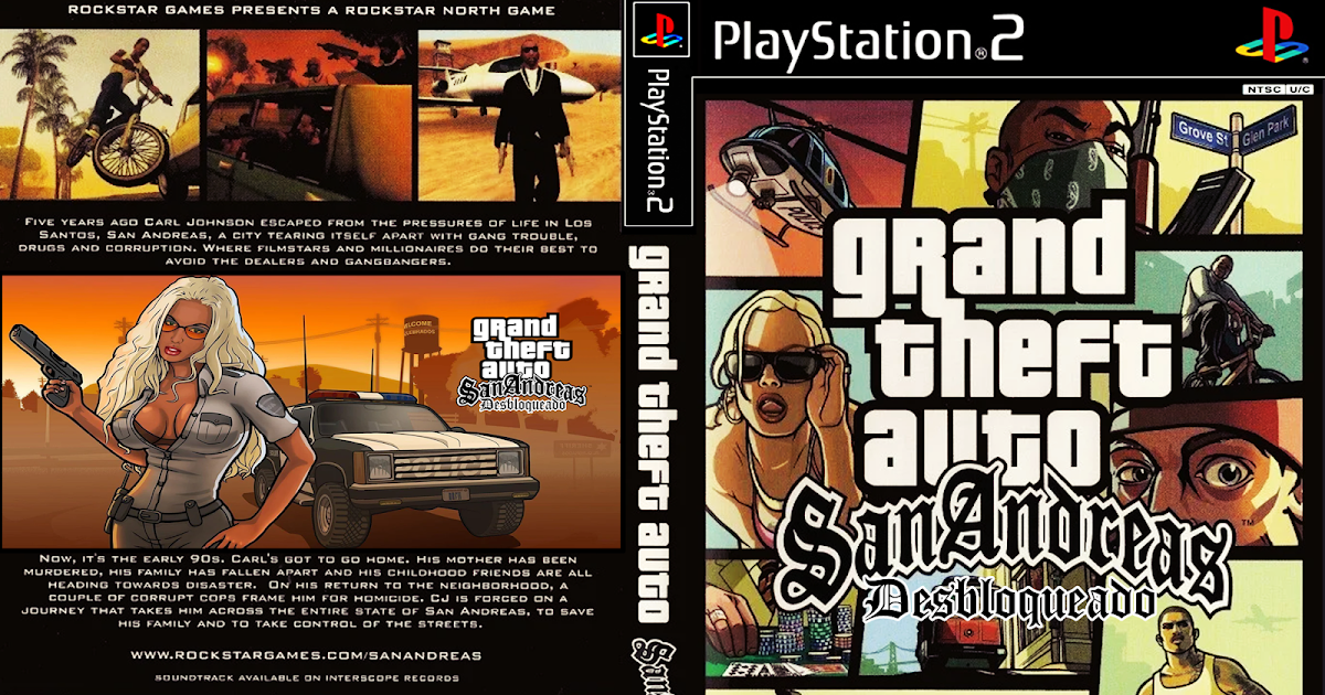 Gta San Andreas Pt-br Ps2 Português Grand Theft Auto Patch M